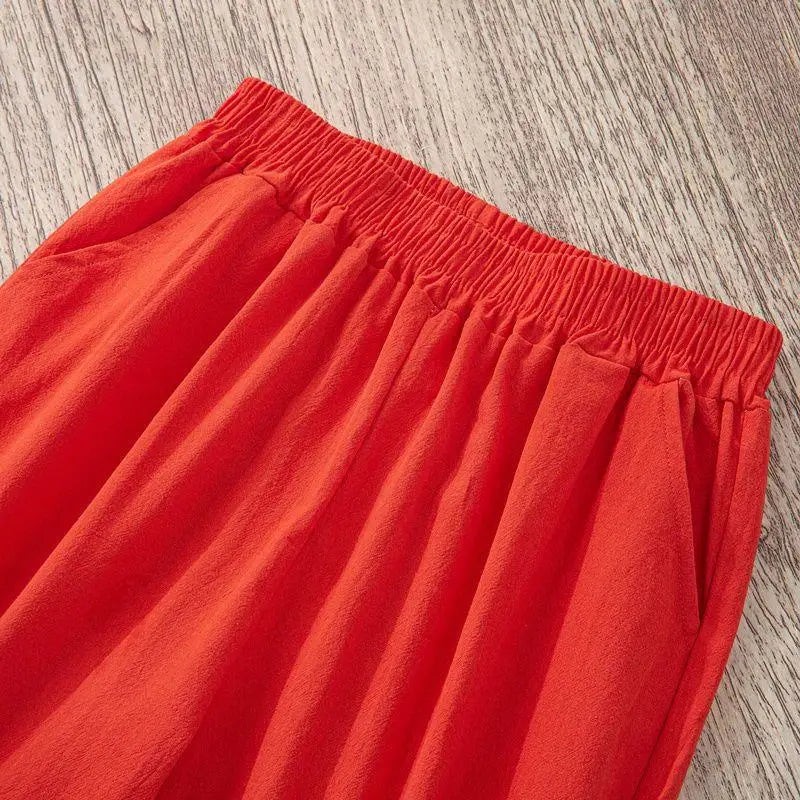 Casual Cotton and Linen Harem Pants for Women - gallery