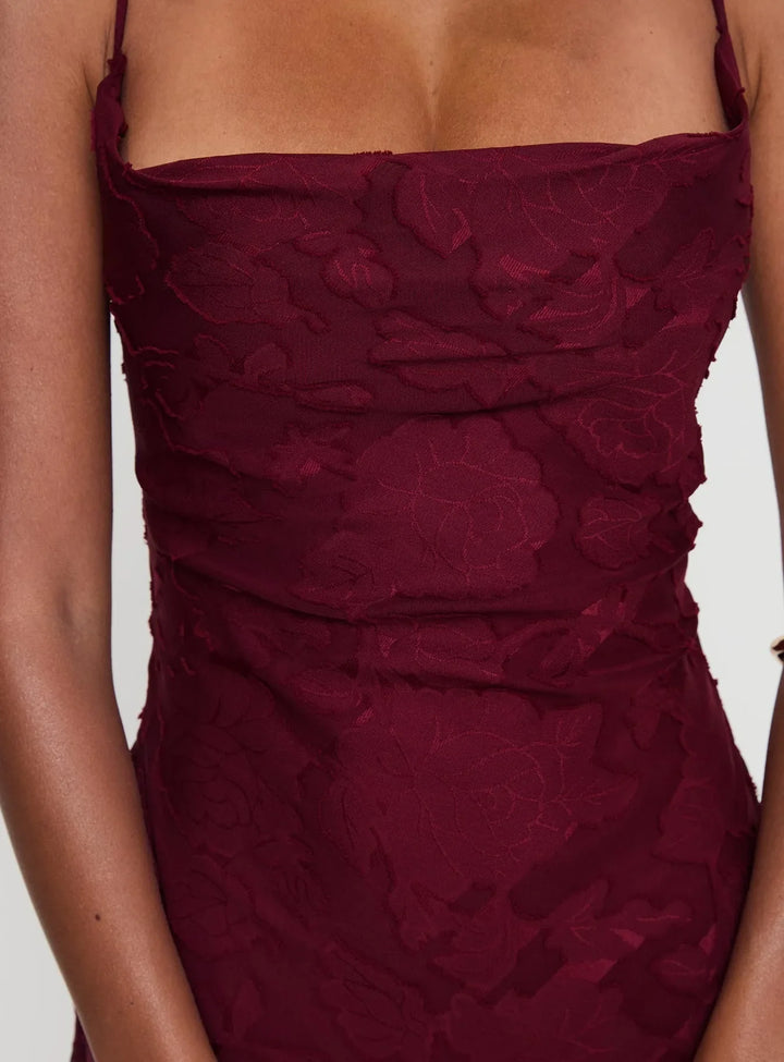 Celestienne a-Line Maxi Dress with Open Back Detail for Women - gallery