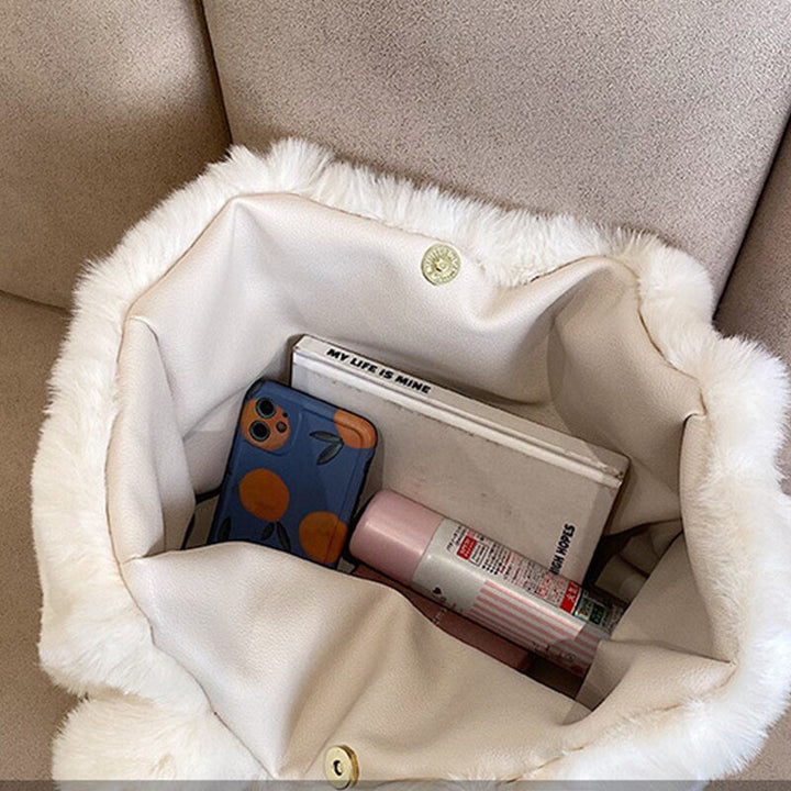 Dante Plush Handbag in Six Colours - Women's Winter Bag