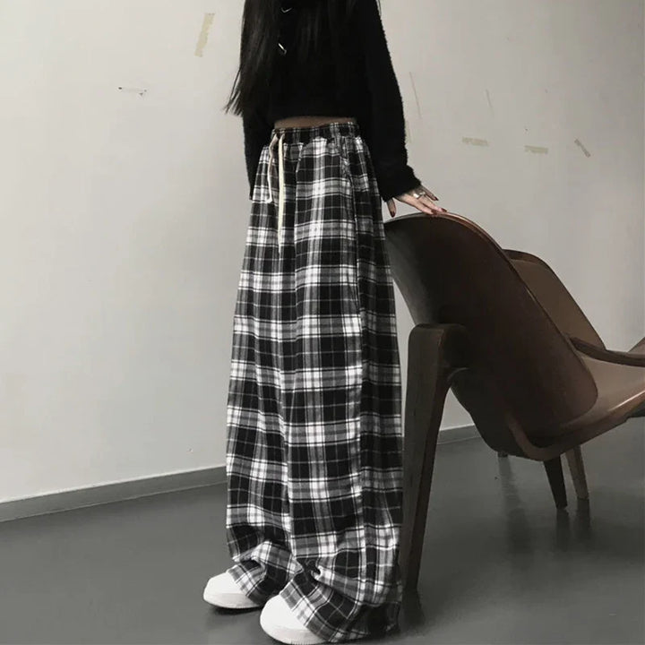 Plaid Pants Trousers for Women - gallery