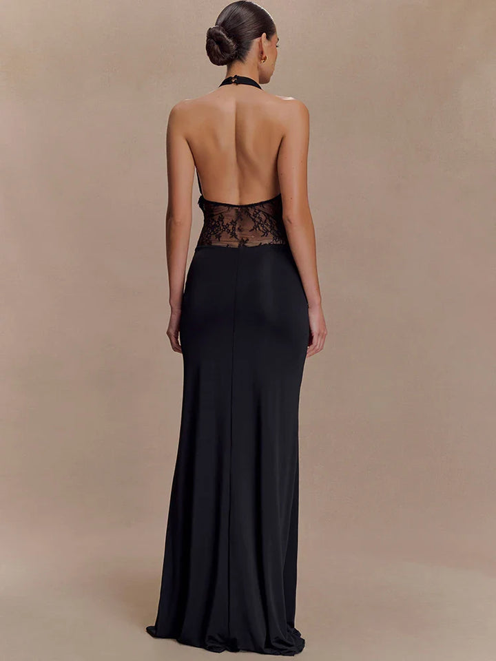 Alessine Lace Halter Maxi Dress for Women - gallery