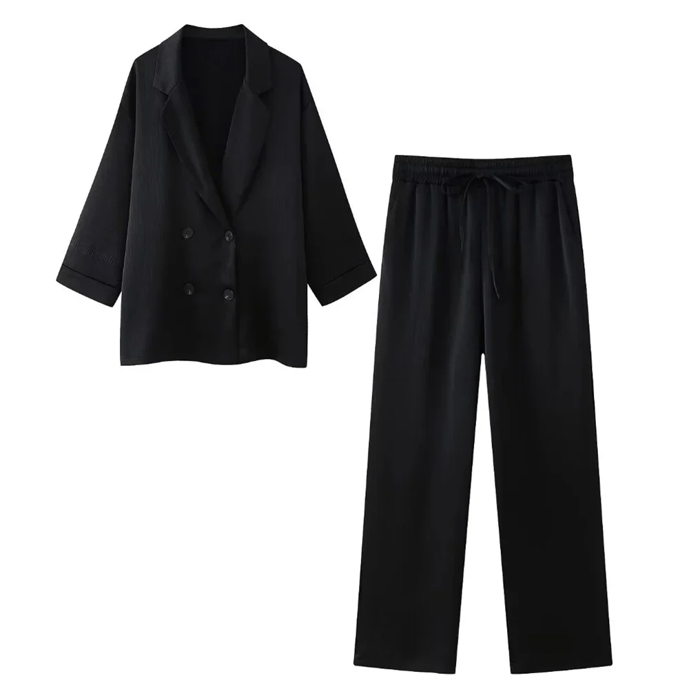 Xara Two-Piece Set for Women - Black