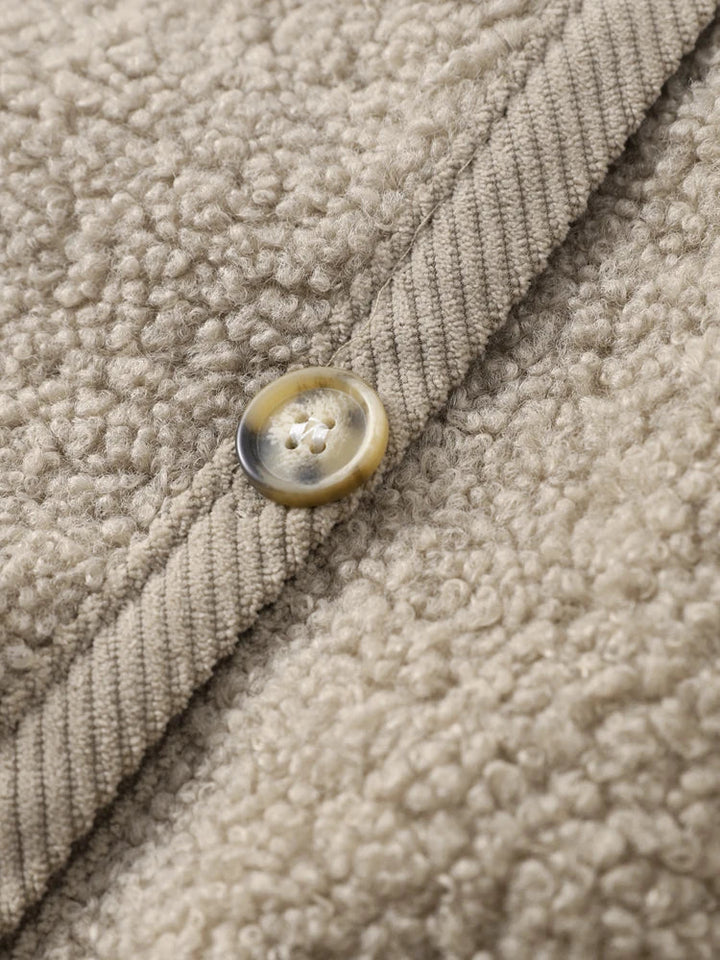 Cosy Teddy Fleece Coat for Cold Days and Weekend Errands