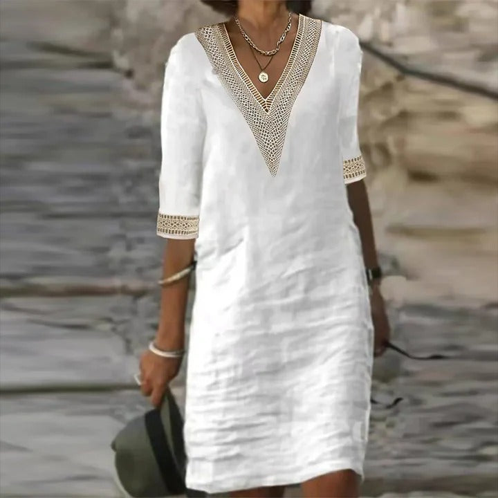 Easy-Fit Summer Dress with a Relaxed, Floaty Skirt