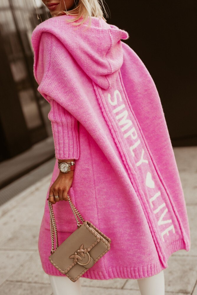 Longline Knee-Length Coat in a Clean-Cut Silhouette
