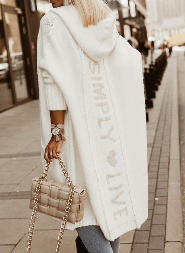 Longline Knee-Length Coat in a Clean-Cut Silhouette