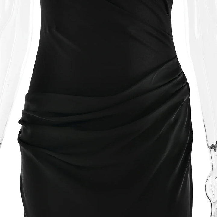 Julissia Satin One Shoulder Dress for Women - gallery