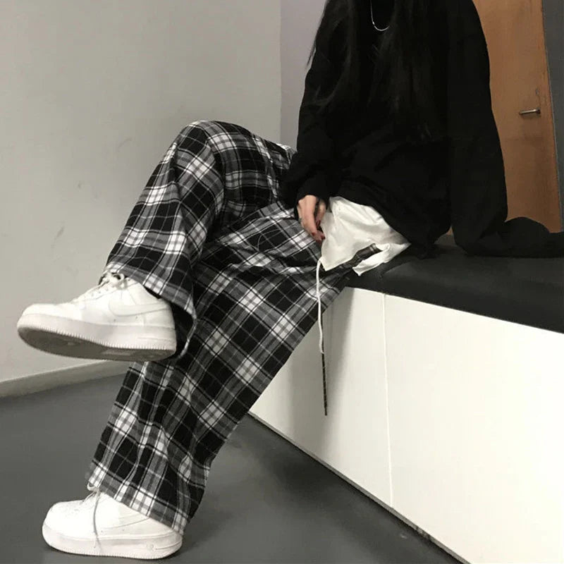 Plaid Pants Trousers for Women - gallery