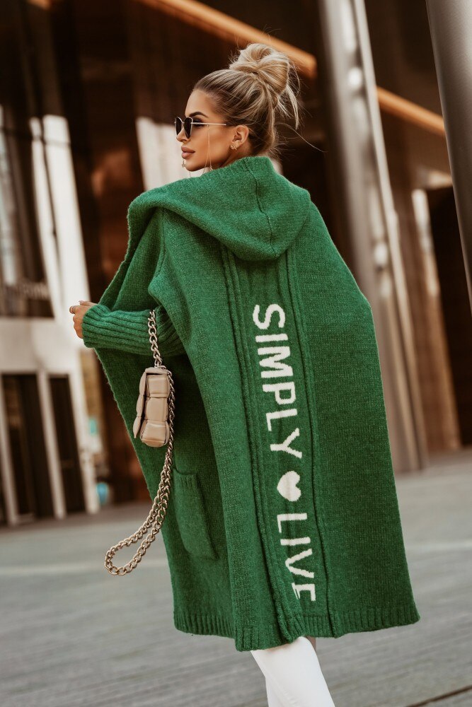Longline Knee-Length Coat in a Clean-Cut Silhouette
