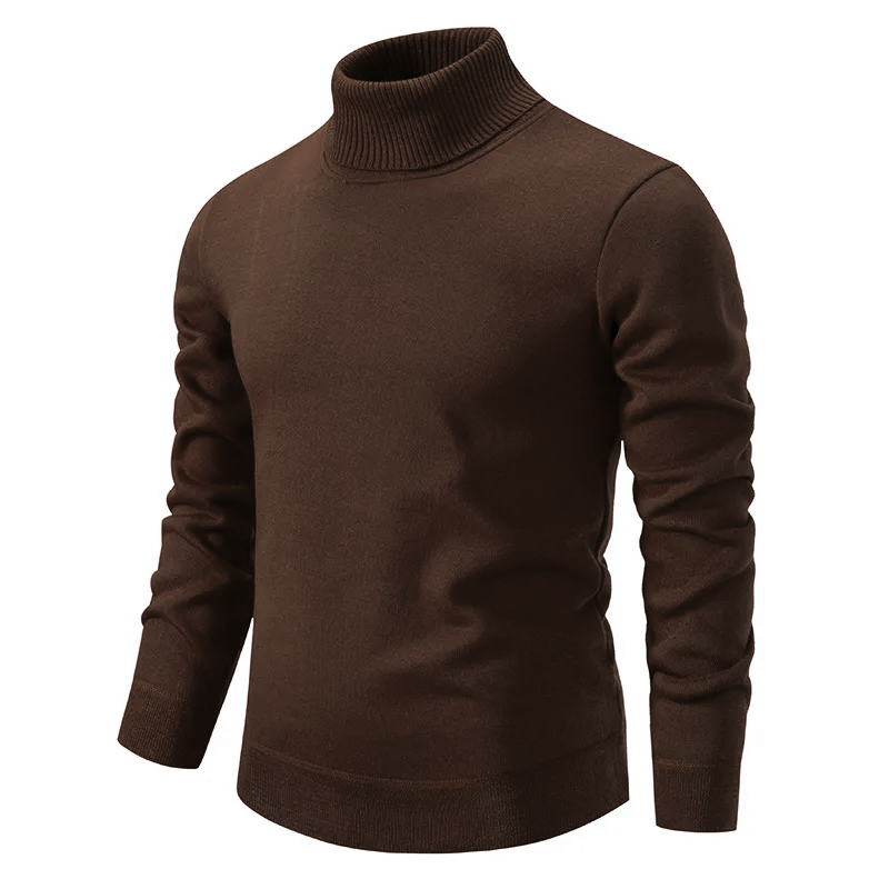 Pure Cotton Turtleneck Jumper with a Relaxed Silhouette
