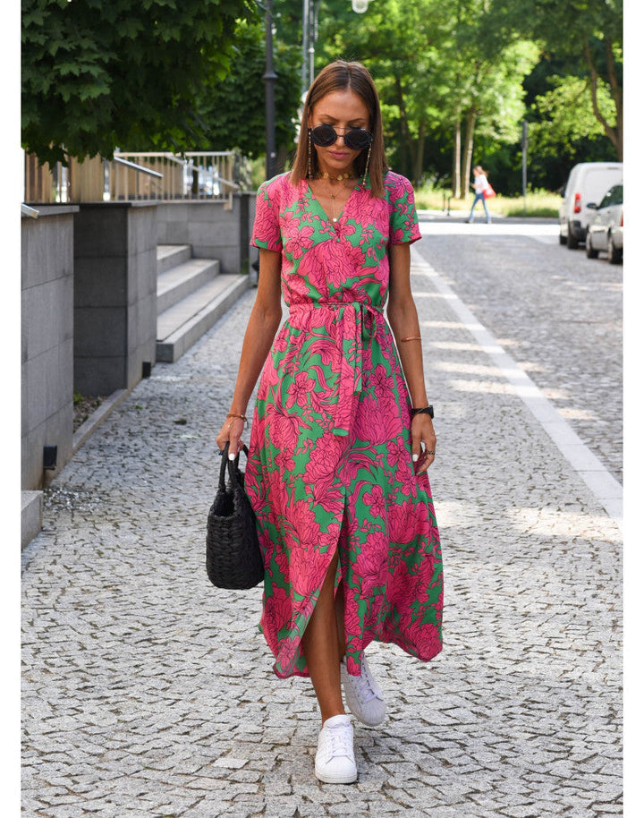Easy Relaxed Dress with Ruched Waist Detail for Women
