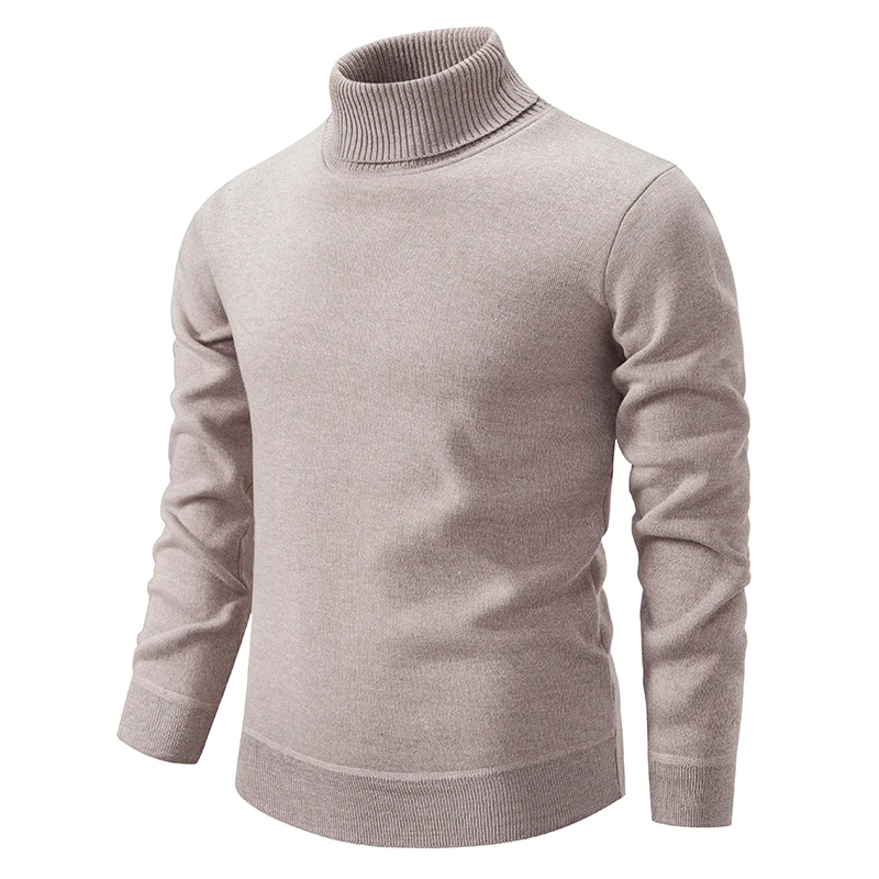Pure Cotton Turtleneck Jumper with a Relaxed Silhouette