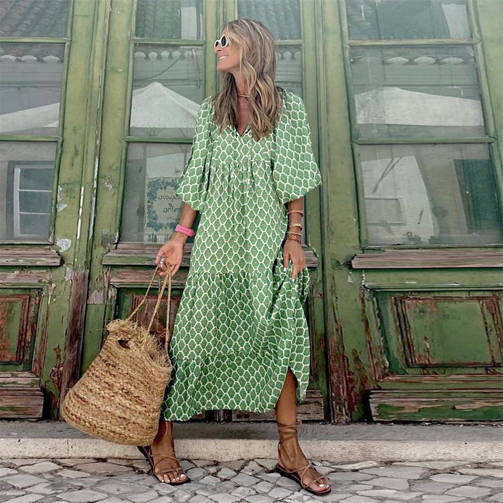 Daria Summer Dress with a Flattering Fluid Silhouette