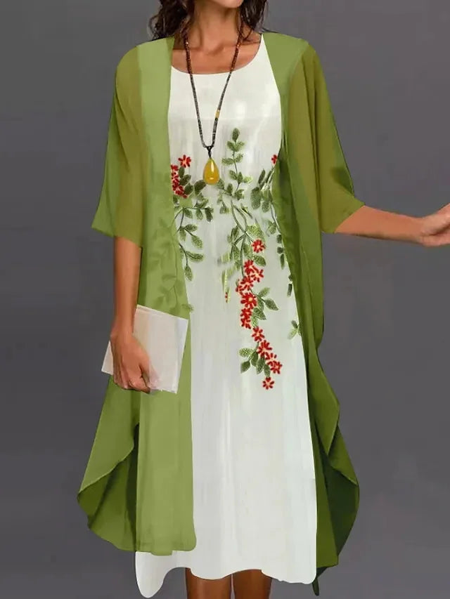 Elegant Breezy Women's Dress with a Fluid Silhouette