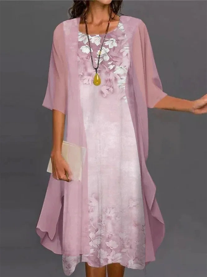 Elegant Breezy Women's Dress with a Fluid Silhouette