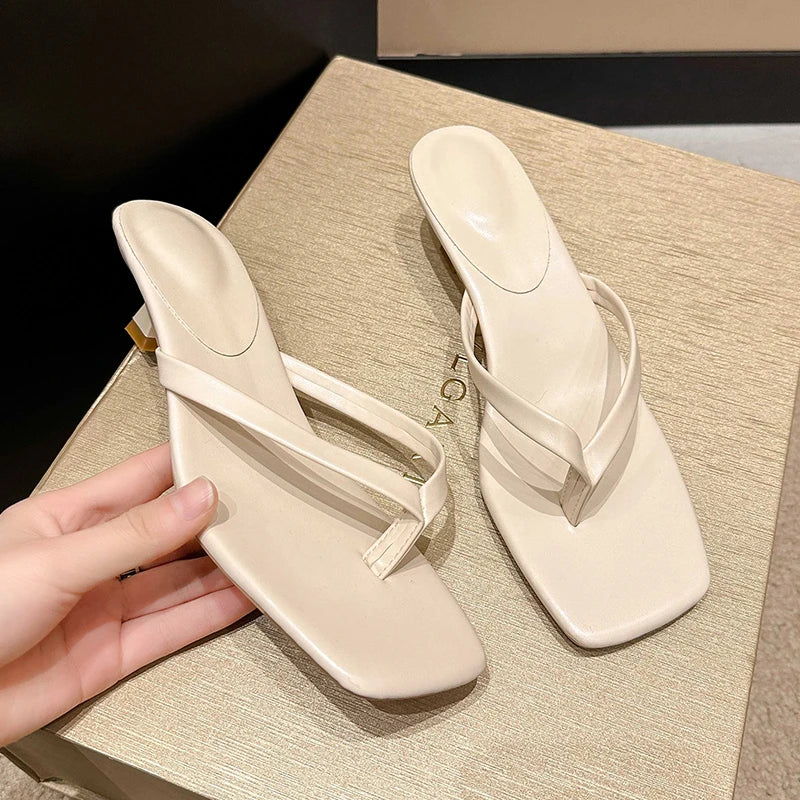 Kitten Heel Slip On Sandals for Women - gallery