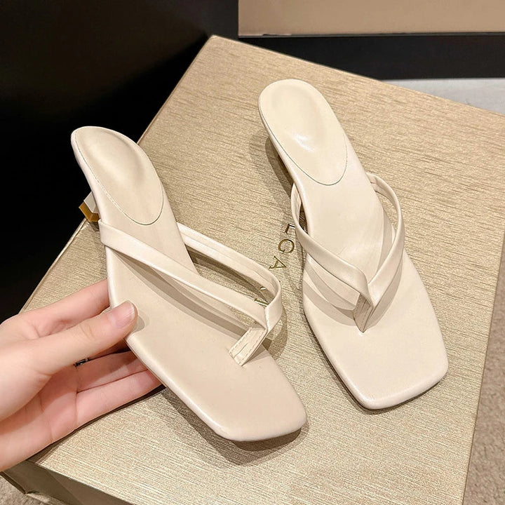 Kitten Heel Slip On Sandals for Women - gallery