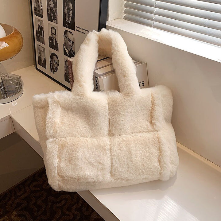 Dante Plush Handbag in Six Colours - Women's Winter Bag