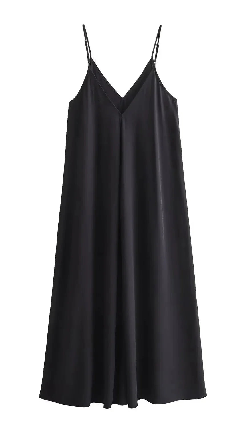 Backless V-Neck Spaghetti Strap Dress for Women - gallery
