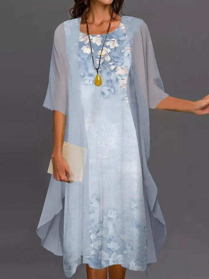 Elegant Breezy Women's Dress with a Fluid Silhouette