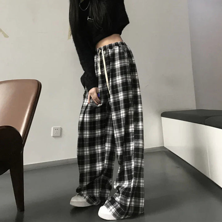 Plaid Pants Trousers for Women - gallery