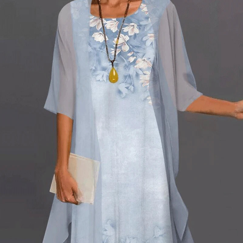 Elegant Breezy Women's Dress with a Fluid Silhouette