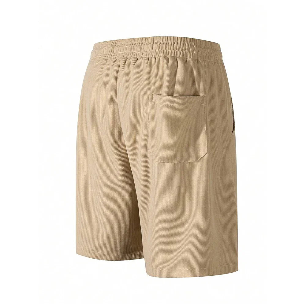 Ribbed Corduroy Casual Shorts for Men - gallery