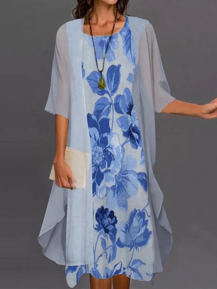 Elegant Breezy Women's Dress with a Fluid Silhouette