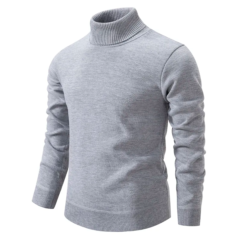 Pure Cotton Turtleneck Jumper with a Relaxed Silhouette