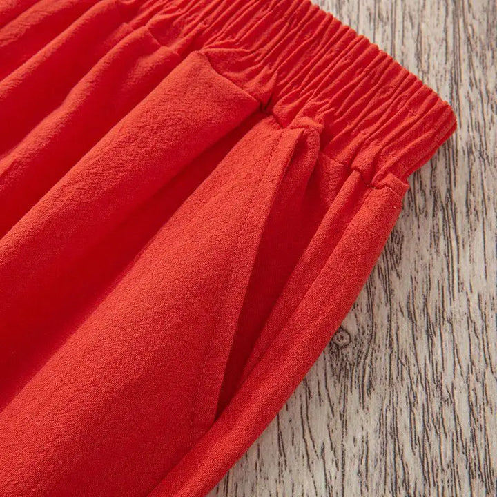 Casual Cotton and Linen Harem Pants for Women - gallery