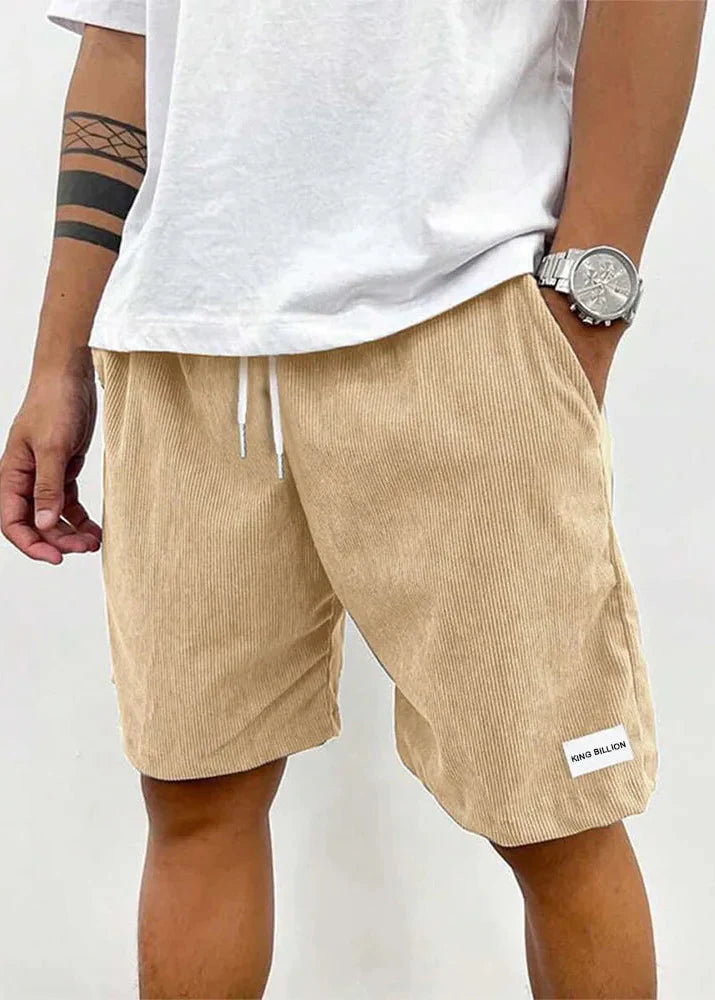 Ribbed Corduroy Casual Shorts for Men
