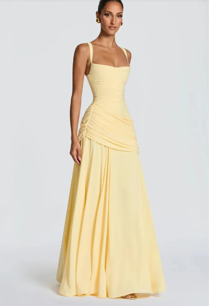 Carmela Ruched Draped Maxi Dress for Women - gallery