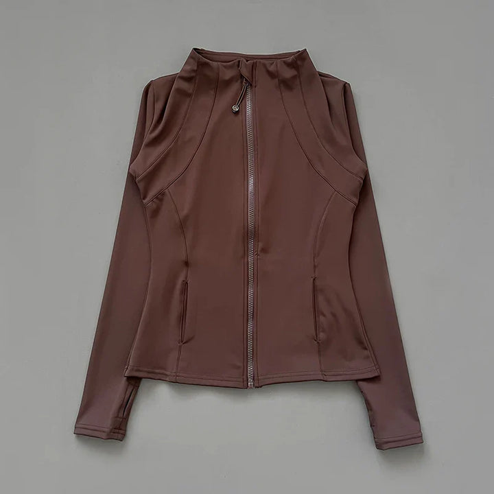 Activewear Apparel: Quick-Dry, Slim-Fit Fitness Jacket Stand-Up Collar, Bre - gallery