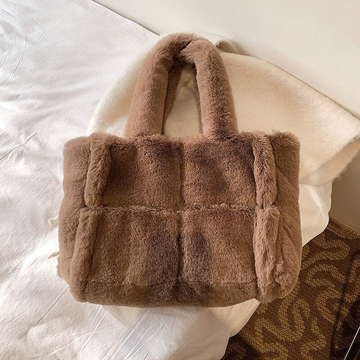 Dante Plush Handbag in Six Colours - Women's Winter Bag