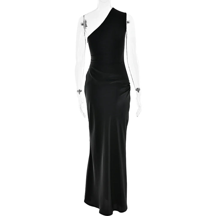 Julissia Satin One Shoulder Dress for Women - gallery