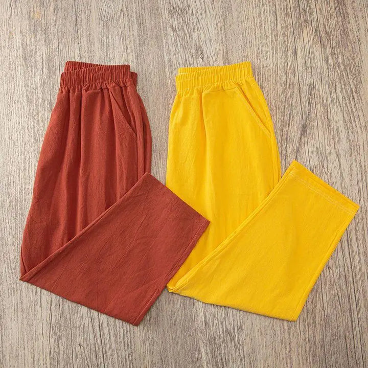 Casual Cotton and Linen Harem Pants for Women - gallery