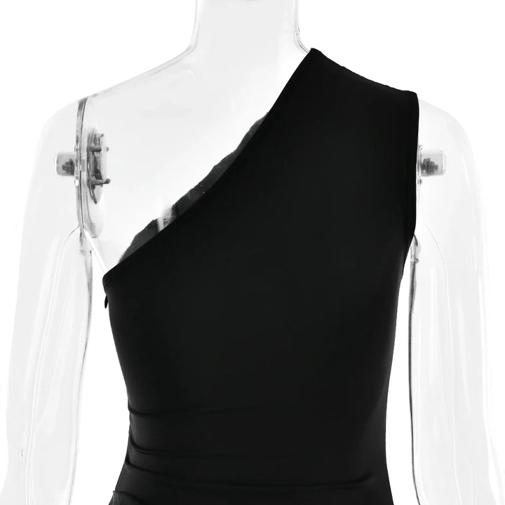 Julissia Satin One Shoulder Dress for Women - gallery