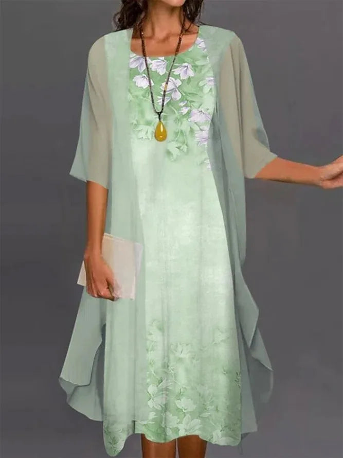 Elegant Breezy Women's Dress with a Fluid Silhouette