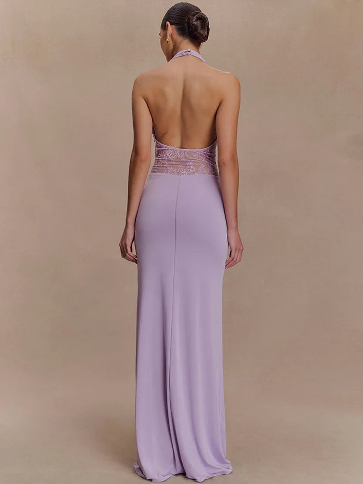 Alessine Lace Halter Maxi Dress for Women - gallery