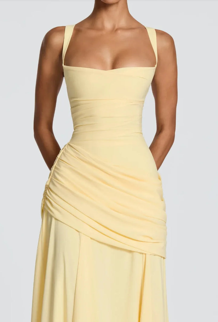 Carmela Ruched Draped Maxi Dress for Women - gallery