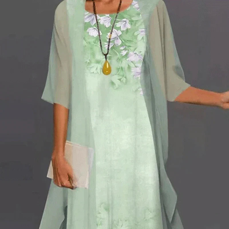 Elegant Breezy Women's Dress with a Fluid Silhouette