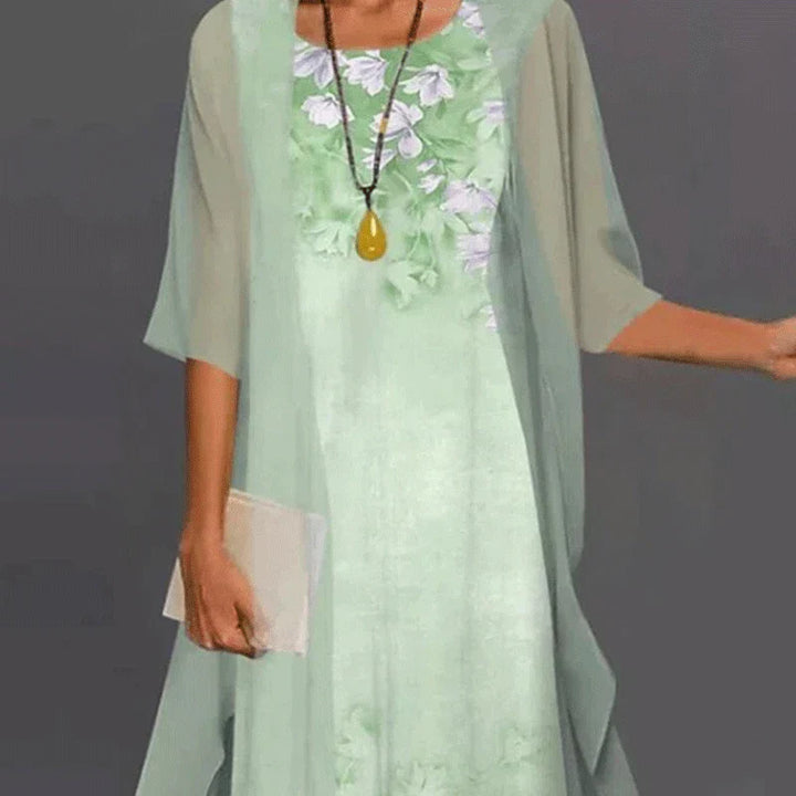 Elegant Breezy Women's Dress with a Fluid Silhouette