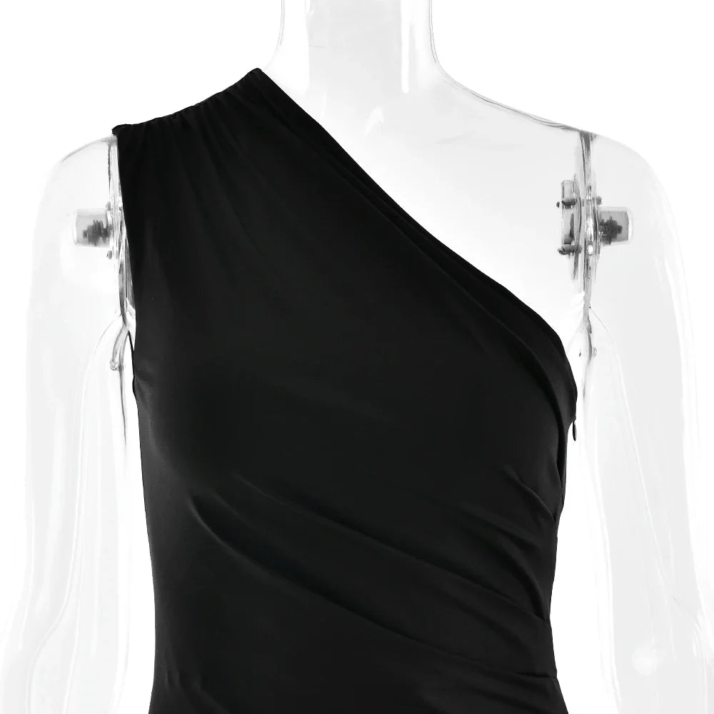 Julissia Satin One Shoulder Dress for Women - gallery