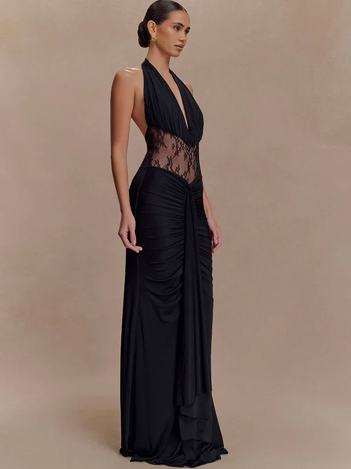 Alessine Lace Halter Maxi Dress for Women - gallery