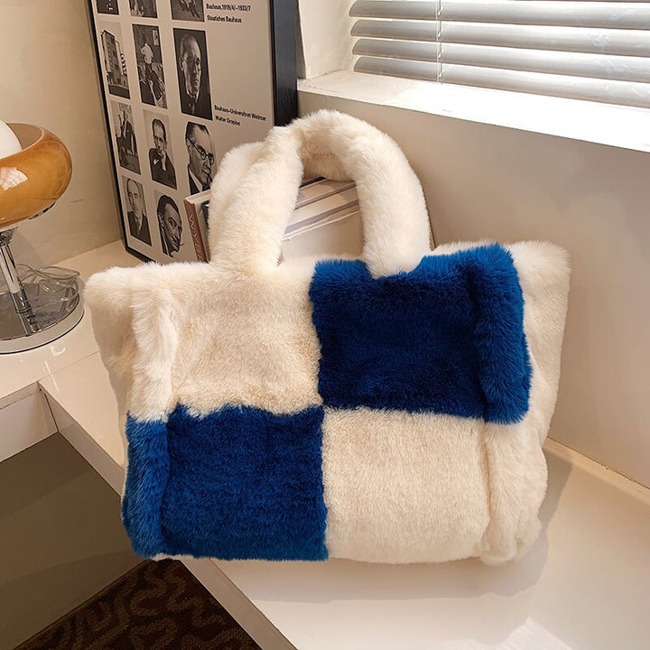 Dante Plush Handbag in Six Colours - Women's Winter Bag