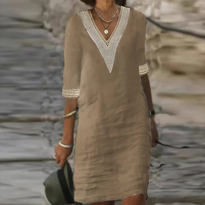 Easy-Fit Summer Dress with a Relaxed, Floaty Skirt