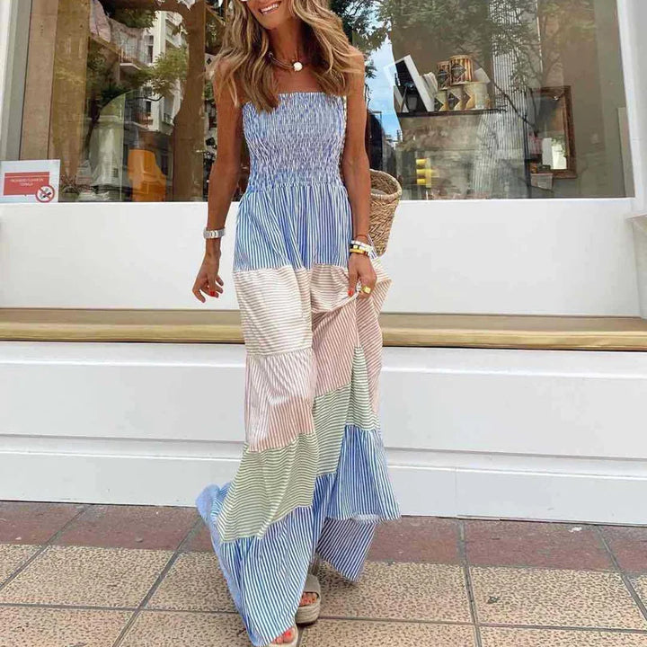 Bohemian-Print Maxi Dress for a Relaxed Summer Look