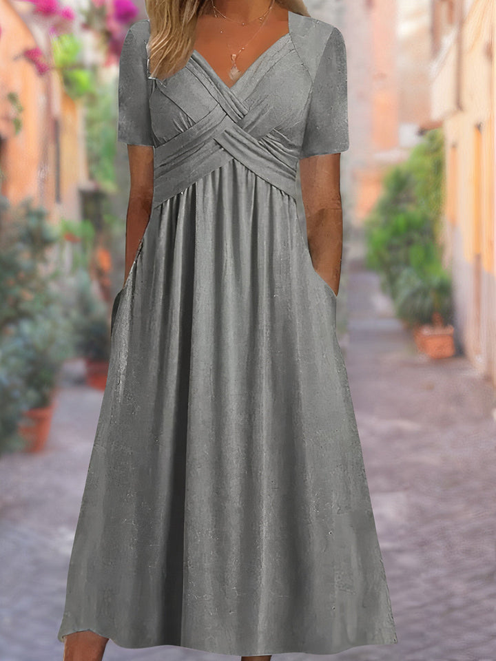 Selby Cut-Out Maxi Dress in a Lightweight Summer Cloth