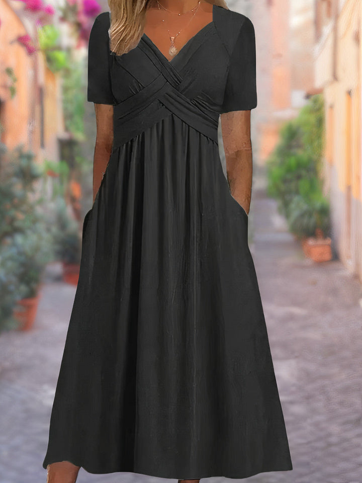 Selby Cut-Out Maxi Dress in a Lightweight Summer Cloth