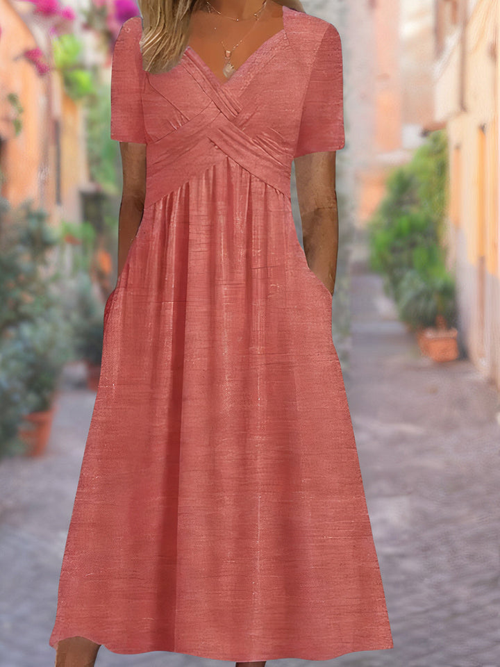 Selby Cut-Out Maxi Dress in a Lightweight Summer Cloth